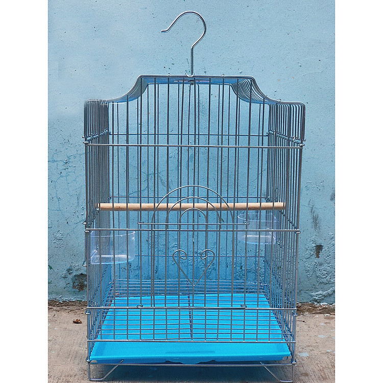LỒNG CHIM XI INOX HÀNG CAO CẤP (ĐỦ PHỤ KIỆN)