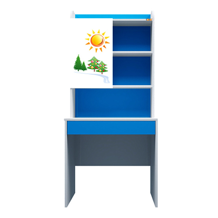 Bàn Học Có Giá Sách Hình Lâu Đài IBIE CTCASM08 (80cm)