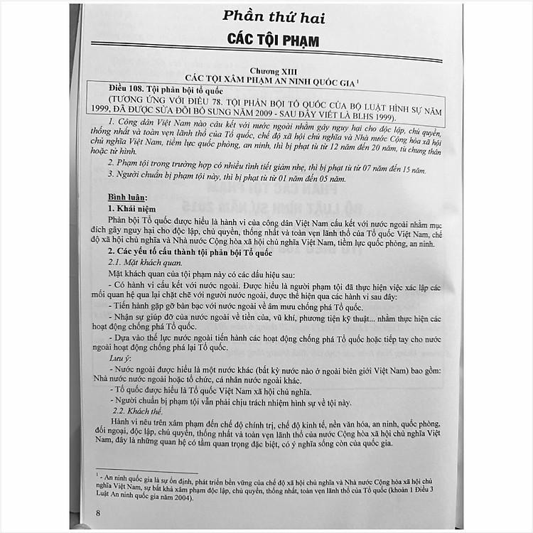 Bình Luận Khoa Học Phần Các Tội Phạm Bộ Luật Hình Sự Năm 2015 Được Sửa Đổi, Bổ Sung Năm 2017 (V1302P) - Ảnh 3