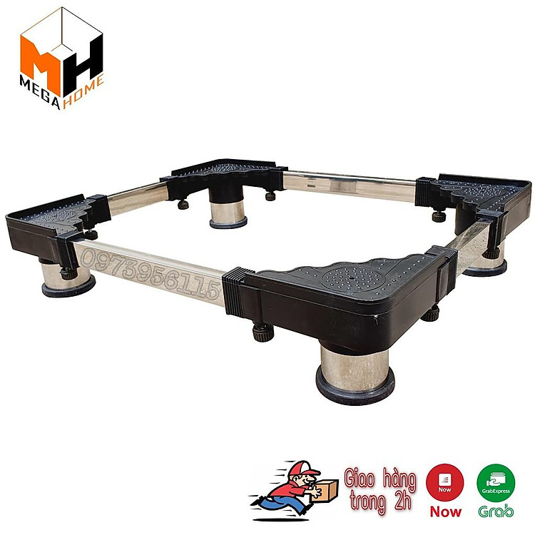 Kệ máy giặt, chân máy giặt, chân đế máy giặt, tủ lạnh bọc inox điều chỉnh kích thước bảo hành 12 tháng