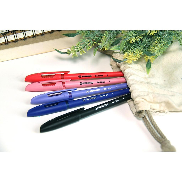Bút Bi STABILO Re-liner 868 (0.7mm, màu xanh) + 2 ruột 868R xanh - Ảnh 5