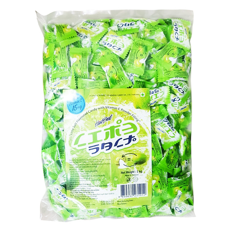 Kẹo Chanh Muối Thái Lan 1kg Hartbeat Bổ Sung Vitamin C
