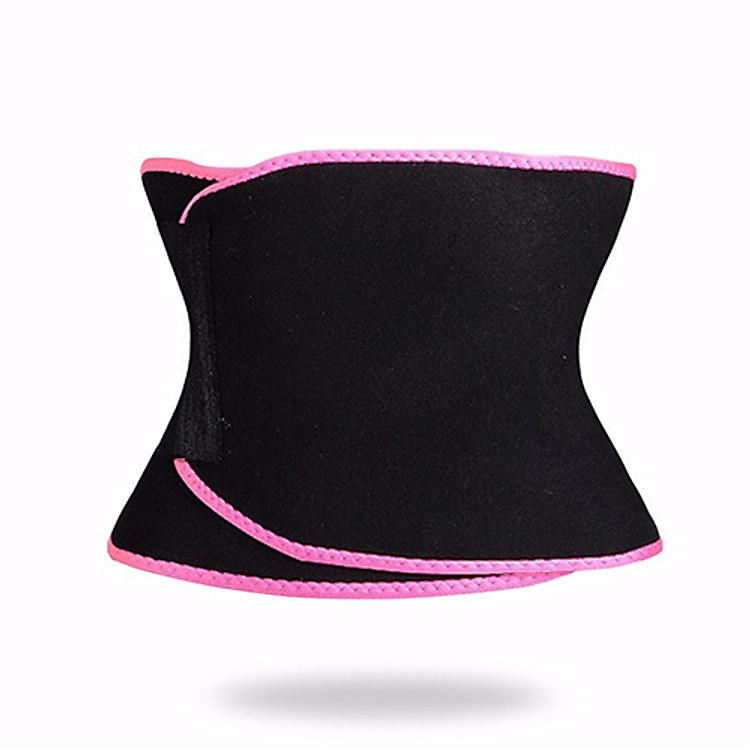 Đai nịt bụng hỗ trợ giảm mỡ bụng Sweet Sweat Waist Trimmer - Viền hồng, đen, vàng - Giao ngẫu nhiên