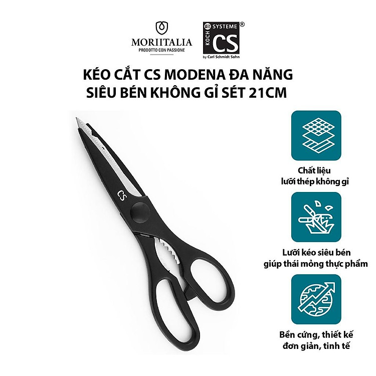 Kéo cắt CS Modena đa năng siêu bén không gỉ sét 000196