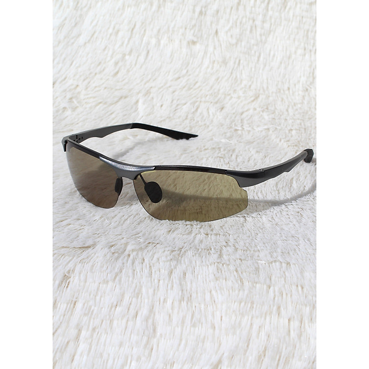 Kính đổi màu đi ngày và đêm kiểu dáng thể thao với tròng kính polarized phân cực chống UV chống chói lóa, Bộ sản phẩm đầy đủ phụ kiện