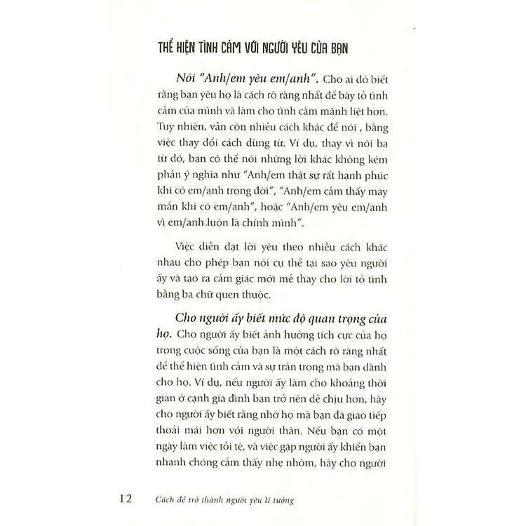 Kỹ Năng Sống - Cách Để Trở Thành Người Yêu Lí Tưởng - Ảnh 4
