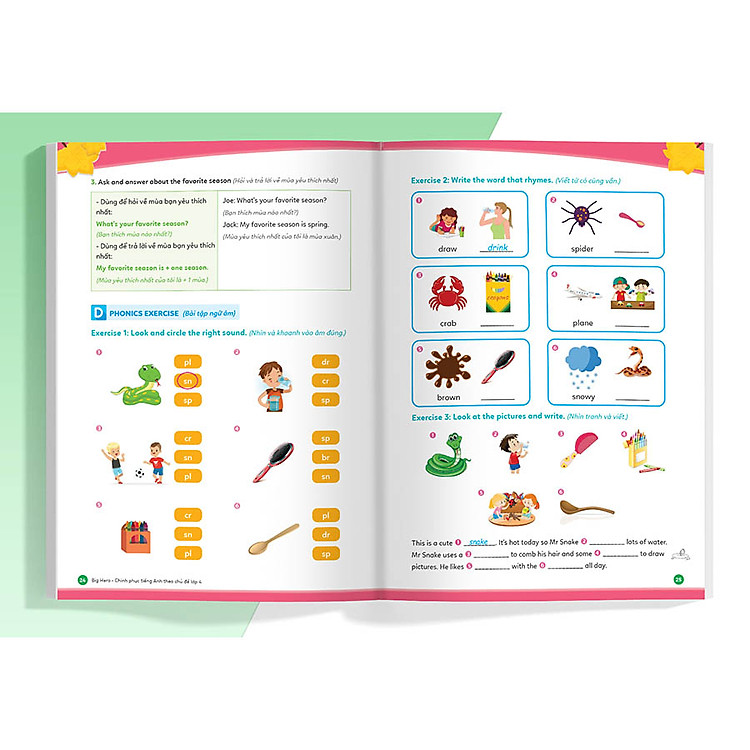 Big Hero Chinh Phục Tiếng Anh Theo Chủ Đề Lớp 4 - Ảnh 6