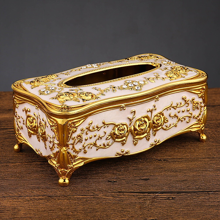 Hộp khăn giấy kiểu tân cổ điển cao cấp.