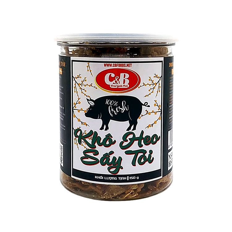 Khô Heo Sấy Tỏi C&B Hộp 150 Gram