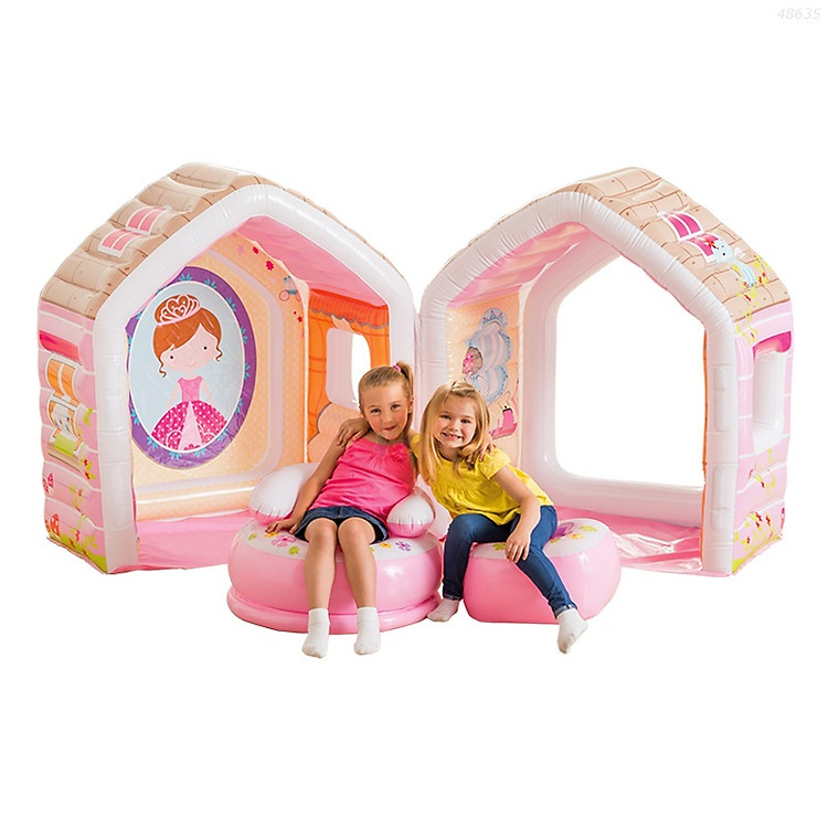 Nhà chơi bơm hơi công chúa đáng yêu intex 48635