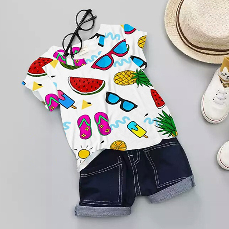 Bộ Jeans Bé Trai Đồng Đội Bonchop - E