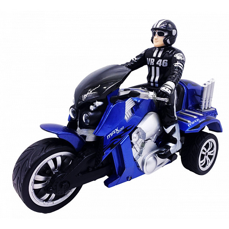 Đồ Chơi Vecto Xe Moto 3 Bánh Điều Khiển Từ Xa Max Trike (Xanh Dương) YD89857/BLU