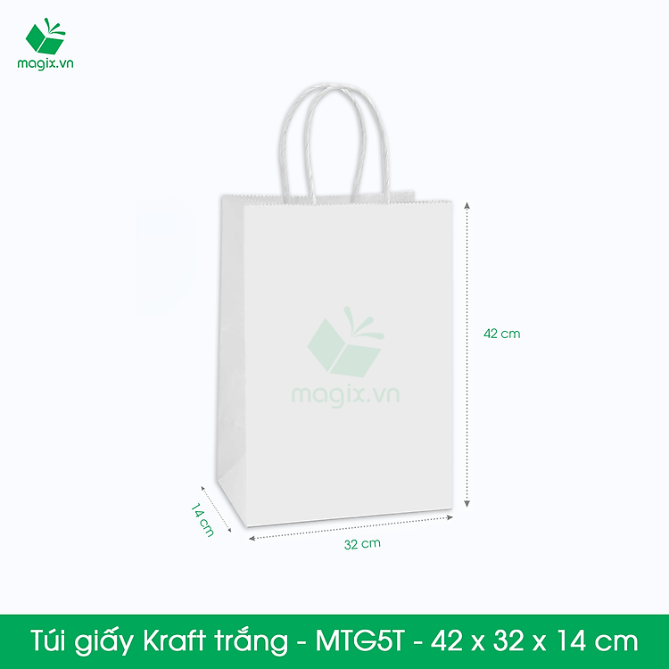 Bộ Túi Giấy Kraft MTG5 (25 chiếc, 42x32x14 cm)