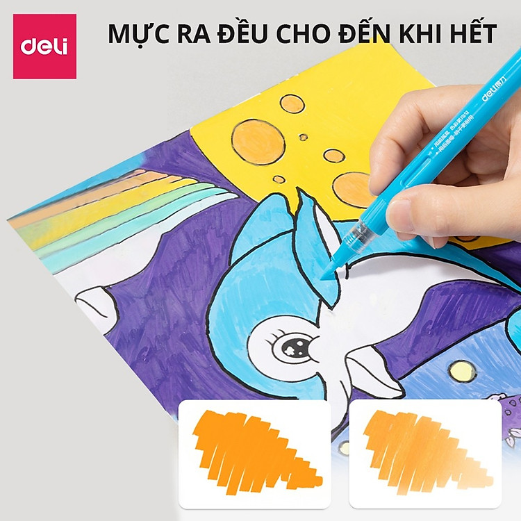 Bút Màu Acrylic Marker Roller (12 màu) - Ảnh 5
