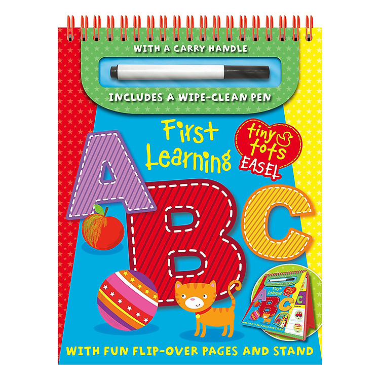 Sách Tiny Tots Easel First Learning : ABC (Includes a wipe-clean Pen)