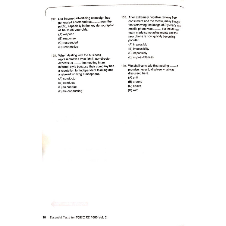 Essential Test For TOEIC RC 1000 Vol 2 - Ảnh 8