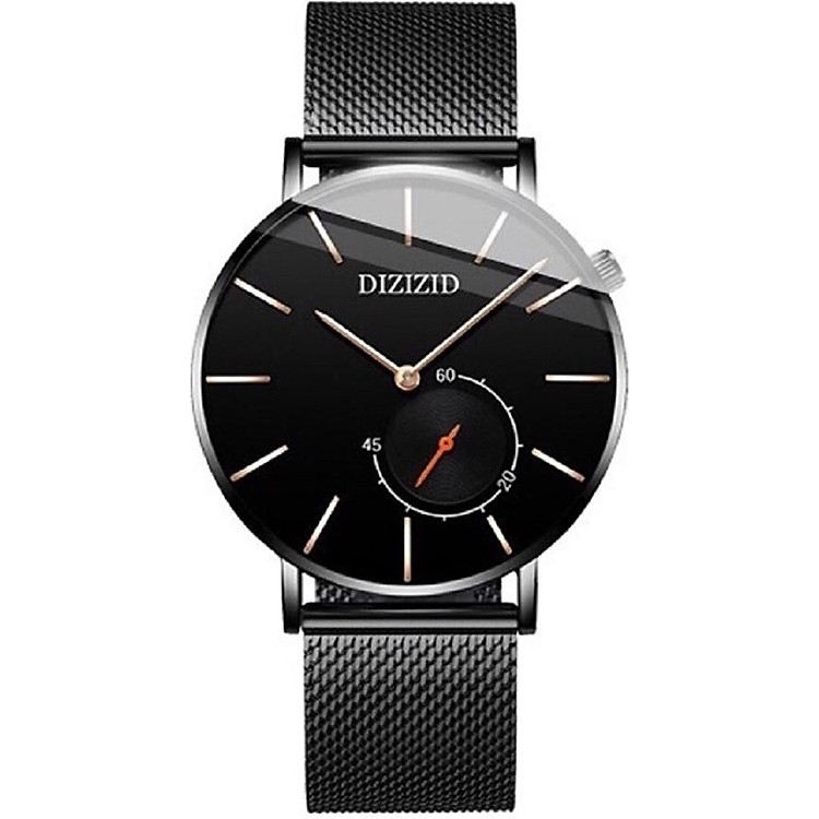 Đồng hồ nam DIZIZID dây thép mành Special Design chạy FULL 3 kim DKG01