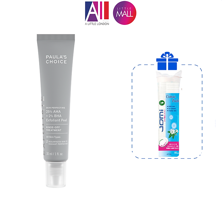 Tinh chất thay da sinh học, tái tạo tế bào mới Paula's Choice 25% AHA + 2% BHA exfoliant peel 30ml TẶNG mặt nạ Sexylook (Nhập khẩu)