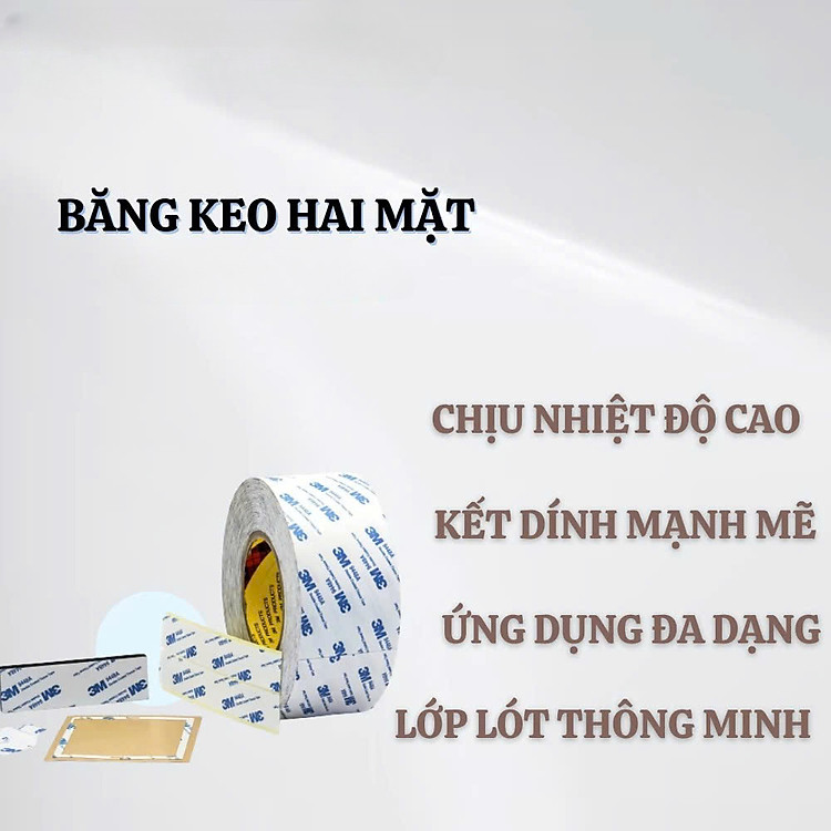 Cuộn Băng Keo 2 Mặt Siêu Dính 10mmx5m
