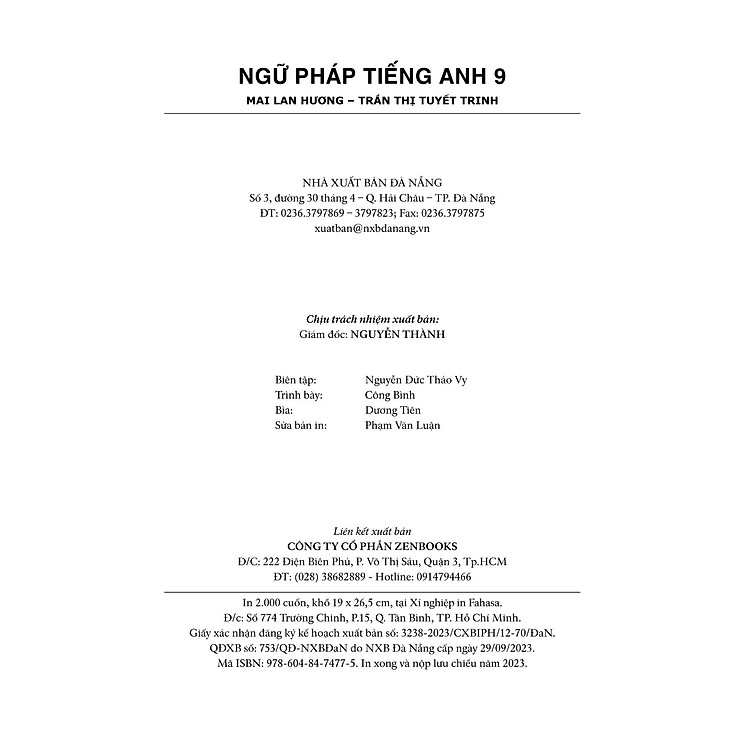 Ngữ Pháp Tiếng Anh Lớp 9 - Theo Chương Trình Khung Của Bộ GD&ĐT - Ảnh 6