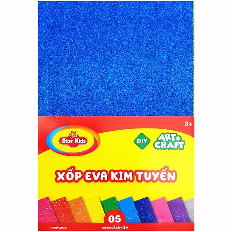 Bộ Xốp Eva Kim Tuyến DYI Art & Craft (5 màu)