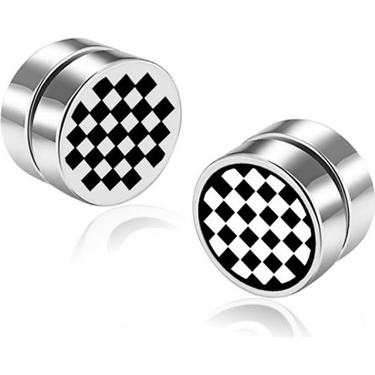 Bông tai nam Caro nam châm không cần xỏ lỗ