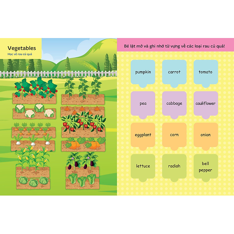 Lật Mở Từ Vựng Tiếng Anh Đầu Tiên Cho Bé (Cuốn 2) - Ảnh 3