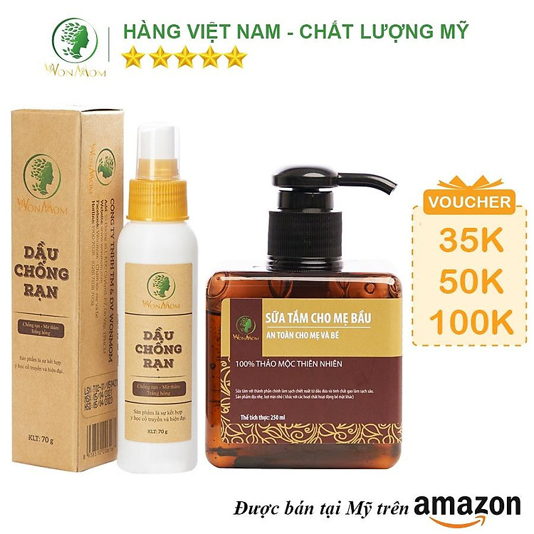 Mua tại Tiki: Bộ tắm thảo mộc chống rạn Wonmom Chính hãng, giá tốt