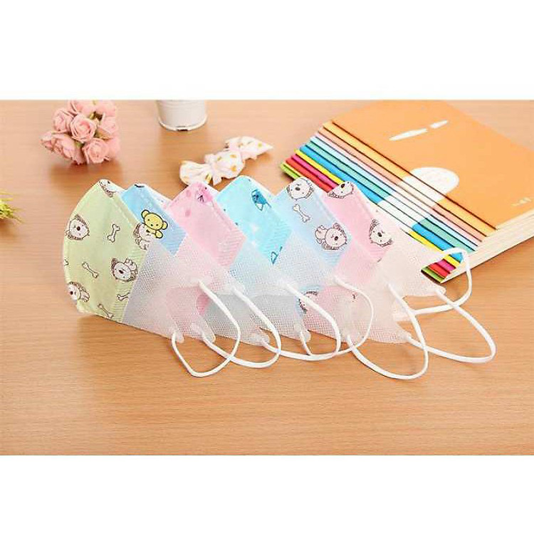 Hộp 5 chiếc Khẩu trang giấy kiểu mới cho bé từ 1-6 tuổi