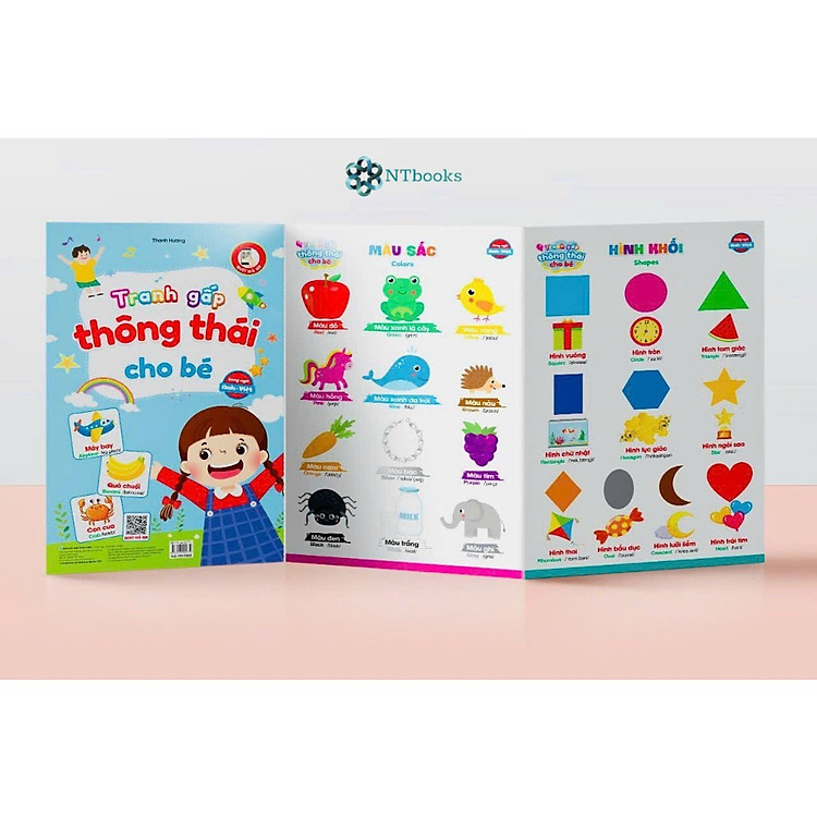 Sách – Tranh Gấp Thông Thái Cho Bé (song ngữ Anh – Việt)