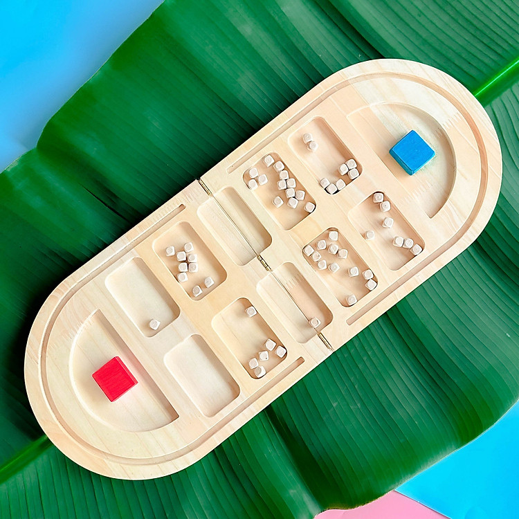 Ô Ăn Quan Gỗ Cao Cấp Gấp Gọn Chính hãng Ưu đãi - Hình ảnh 4