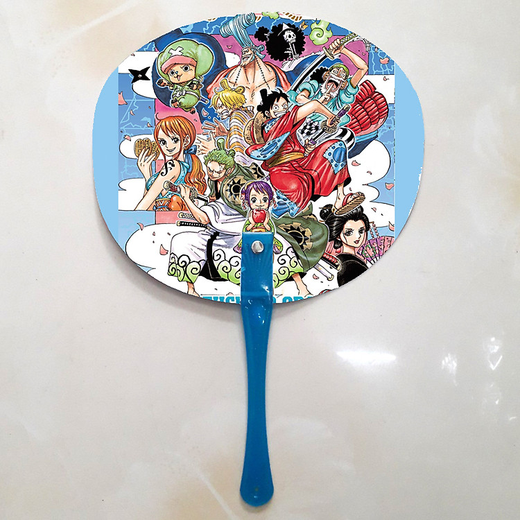 Quạt cầm tay in ảnh 2 mặt One Piece (mẫu ngẫu nhiên) - Ảnh 5