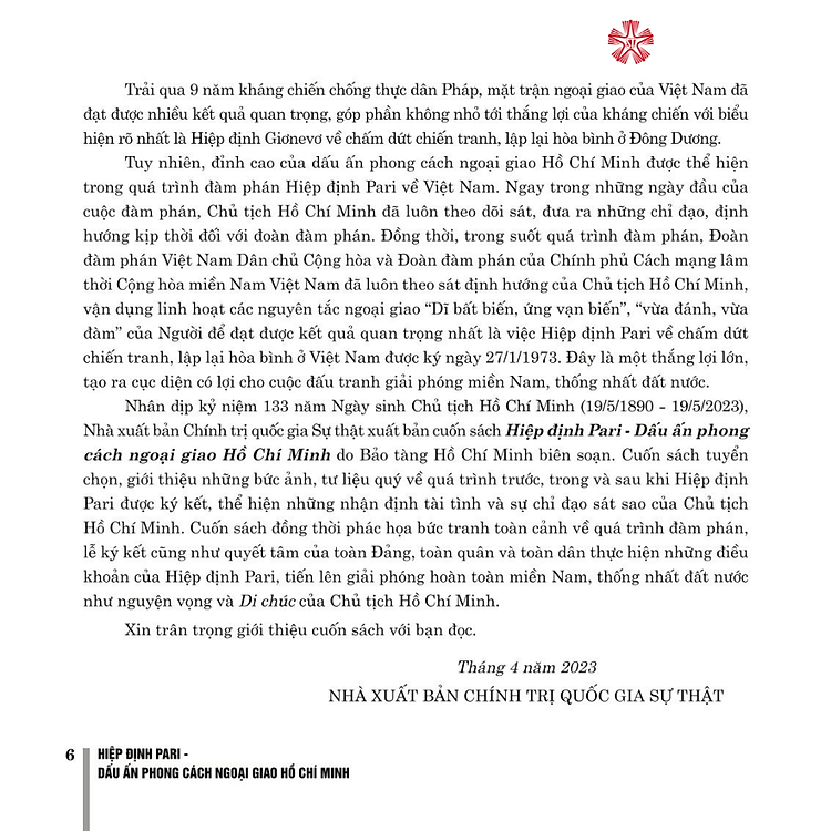 Hiệp định Pari - Dấu ấn phong cách ngoại giao Hồ Chí Minh - Ảnh 6