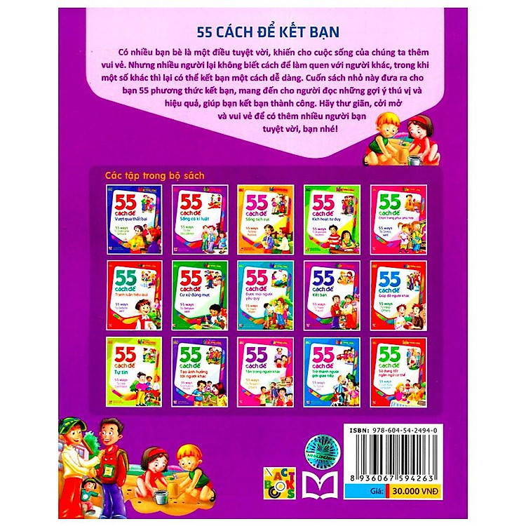 Tủ Sách Kĩ Năng Sống Dành Cho Học Sinh - 55 Cách Để Kết Bạn - Ảnh 2