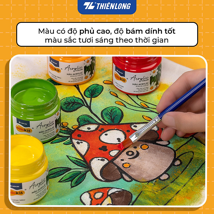 Màu Nước Acrylic 100ml Thiên Long Colokit ACR-C010 - Vàng Đất - Ảnh 3