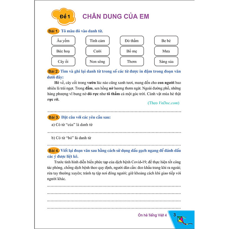 Ôn Hè Tiếng Việt 4 (Biên soạn theo chương trình GDPT mới) - Ảnh 4