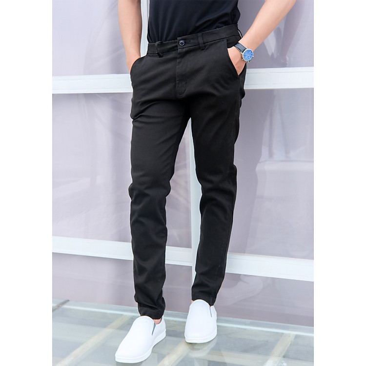 Quần Kaki Nam Đen Trơn KAKIDEN99 (Kaki Đen)