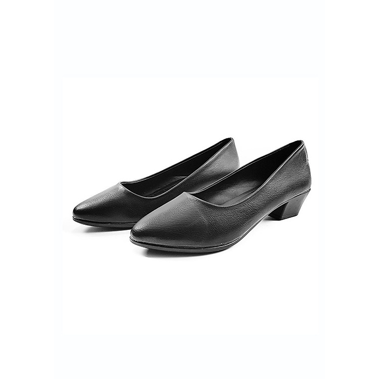 GIÀY CAO GÓT ĐẾ VUÔNG 3CM MỀM MẠI DÁNG XINH 3P1516 (ĐEN)