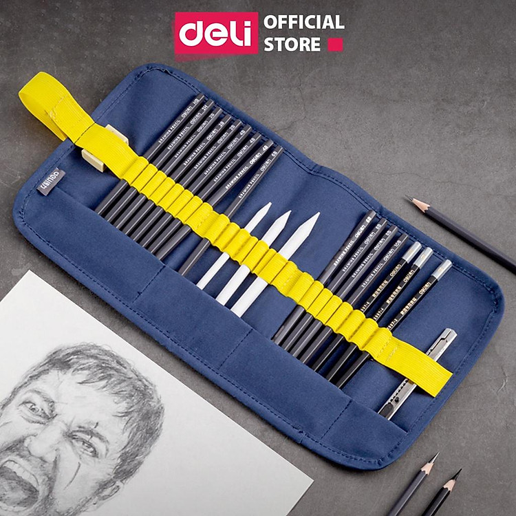 Bộ Túi Dụng Cụ Vẽ Phác Thảo (22 phụ kiện)