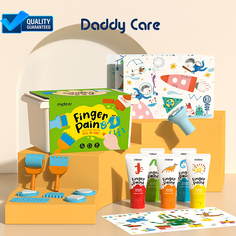 Tìm mua tại Avakids: Bộ màu Finger Paint Mideer an toàn cho bé - Ngập tràn khuyến mãi