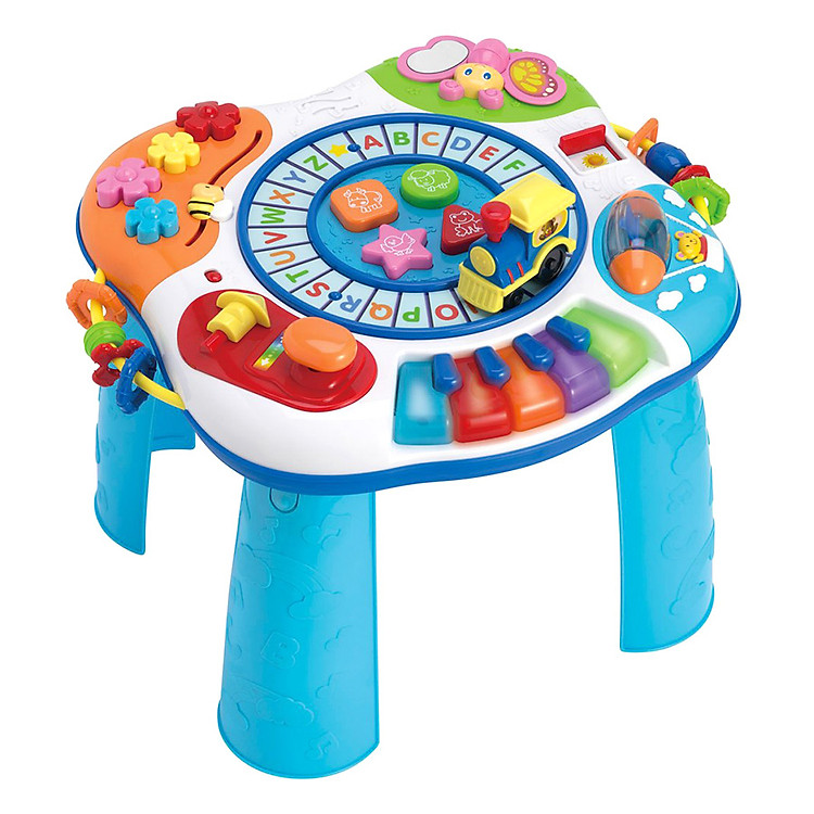 Bàn nhạc cho bé - tập đứng - học chữ - đồ chơi có nhạc 0801 hiệu Winfun giúp bé vừa chơi vừa học, phát triển kỹ năng