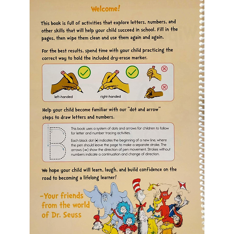 Dr. Seuss Wipe-Clean Workbook: Letters And Numbers - Ảnh 6