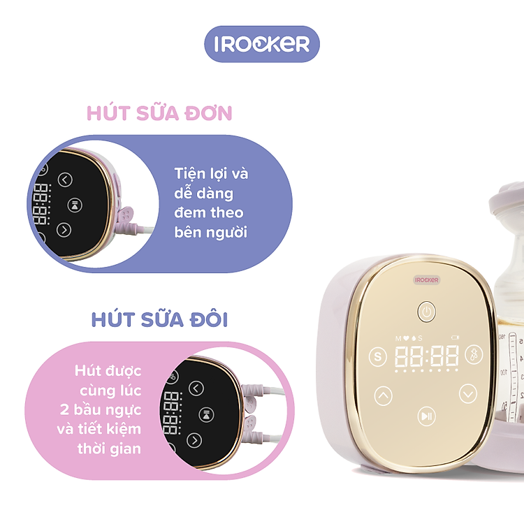 Mua Máy hút sữa điện đôi IROCKER BP 001 Uy tín Giá rẻ - Hình ảnh 5