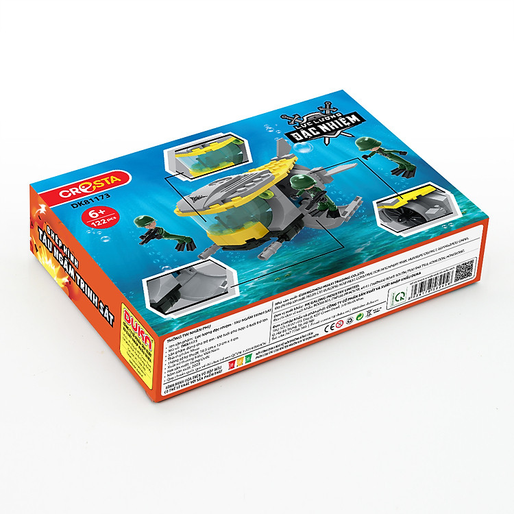 Đồ Chơi Ghép Hình Tàu Ngầm DK81173 Chính hãng Giá rẻ - Hình ảnh 3