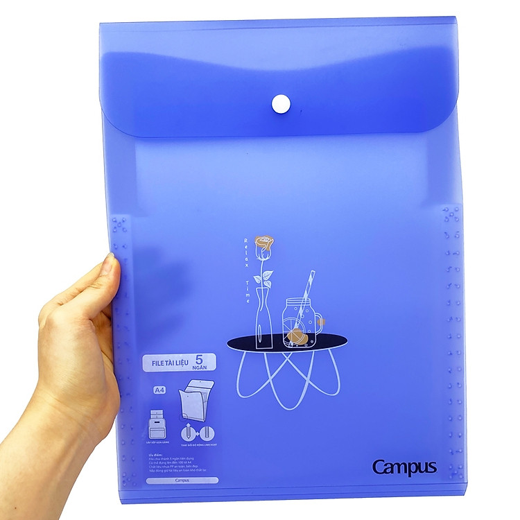File Tài Liệu Đứng Campus 5 Ngăn DF-5Y - Ảnh 2