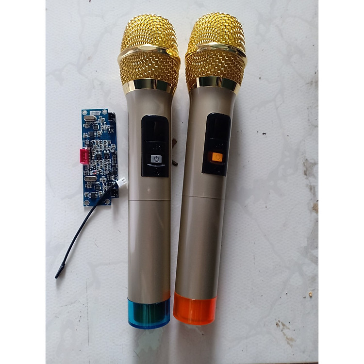 Bộ micro kèm bo cho loa kéo, mic UHF - Hàng Nhập Khẩu