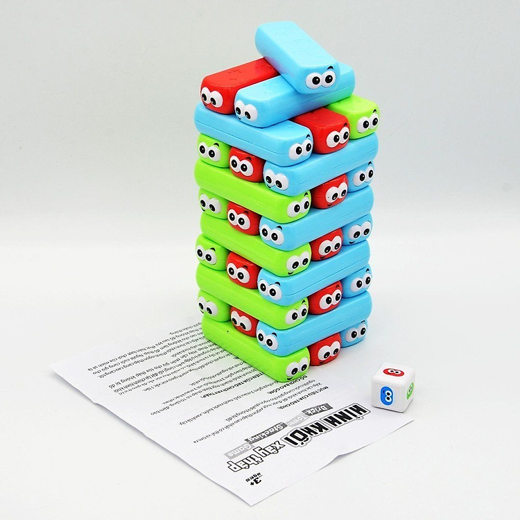 Đồ Chơi DUKA: Hình Khối Xây Tháp Chính hãng Tiết kiệm - Hình ảnh 3