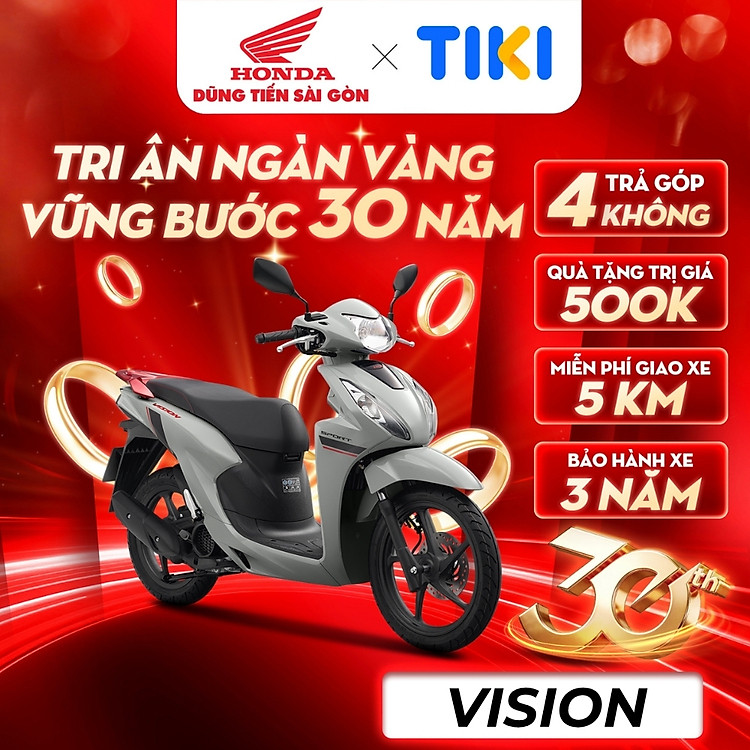 Xe Máy Honda Vision 2026 - Phiên Bản Thể Thao