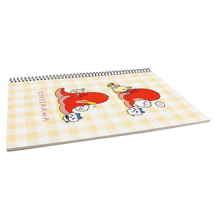 Sổ Lò Xo Mini Kẻ Ngang Chiikawa Ver.2 (Màu Cam) - Ảnh 3