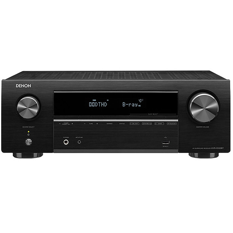 Amply Receiver Denon AVRX550BTBKE2-Hàng chính hãng